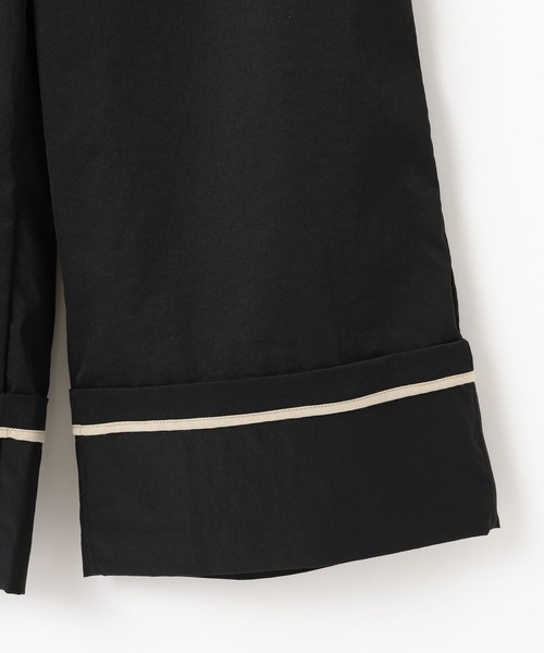 LEPSIM（レプシィム）の「ターンナップ配色ラインパンツ　637618（その他パンツ・レディース・グレイッシュベージュ/ブラック・MEDIUM/LARGE）」の18枚目の写真