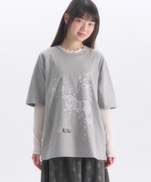 A Horse Neighs グラフィック半袖Tシャツ AS1303 (メランジ)