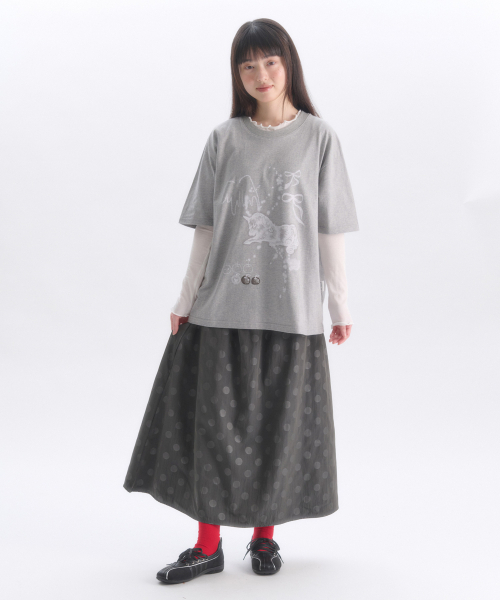 ambler(エムブラー)の「A Horse Neighs グラフィック半袖Tシャツ AS1303 (メランジ)(Tシャツ/カットソー・レディース・その他・SMALL/MEDIUM)」の2枚目の写真