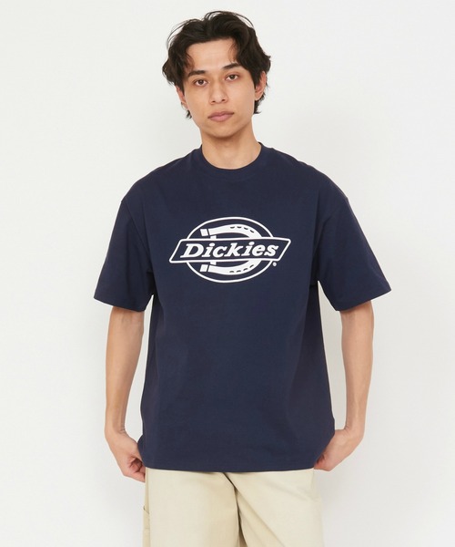 Dickies(ディッキーズ)の「Dickies/ディッキーズ モノトーンロゴTシャツ/半袖Tシャツ(Tシャツ/カットソー・メンズ・ホワイト/ネイビー/ブラウン/ブラック・MEDIUM/LARGE/X-LARGE)」の1枚目の写真