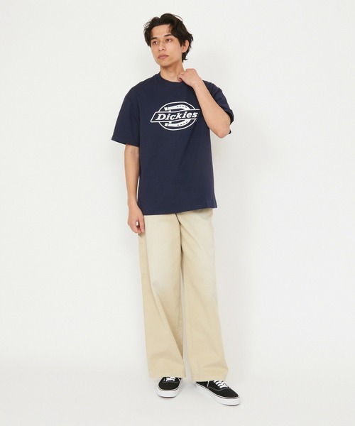 Dickies(ディッキーズ)の「Dickies/ディッキーズ モノトーンロゴTシャツ/半袖Tシャツ(Tシャツ/カットソー・メンズ・ホワイト/ネイビー/ブラウン/ブラック・MEDIUM/LARGE/X-LARGE)」の6枚目の写真