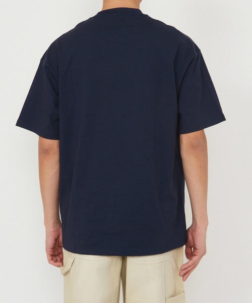 Dickies(ディッキーズ)の「Dickies/ディッキーズ モノトーンロゴTシャツ/半袖Tシャツ(Tシャツ/カットソー・メンズ・ホワイト/ネイビー/ブラウン/ブラック・MEDIUM/LARGE/X-LARGE)」の9枚目の写真