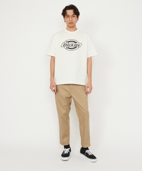 Dickies(ディッキーズ)の「Dickies/ディッキーズ モノトーンロゴTシャツ/半袖Tシャツ(Tシャツ/カットソー・メンズ・ホワイト/ネイビー/ブラウン/ブラック・MEDIUM/LARGE/X-LARGE)」の13枚目の写真