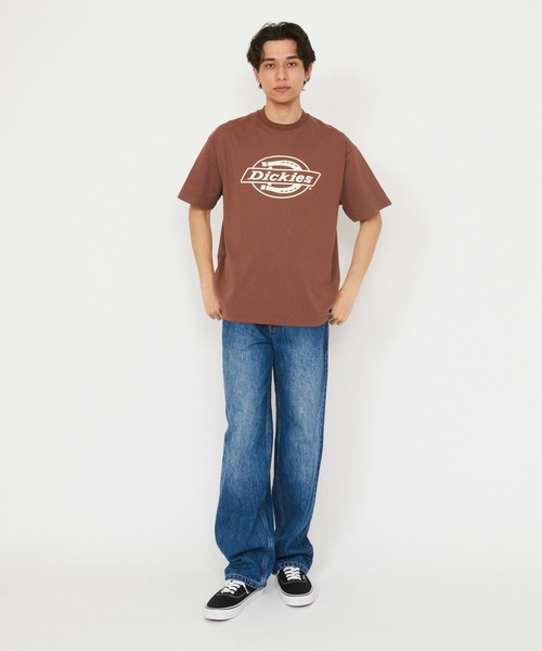 Dickies(ディッキーズ)の「Dickies/ディッキーズ モノトーンロゴTシャツ/半袖Tシャツ(Tシャツ/カットソー・メンズ・ホワイト/ネイビー/ブラウン/ブラック・MEDIUM/LARGE/X-LARGE)」の19枚目の写真