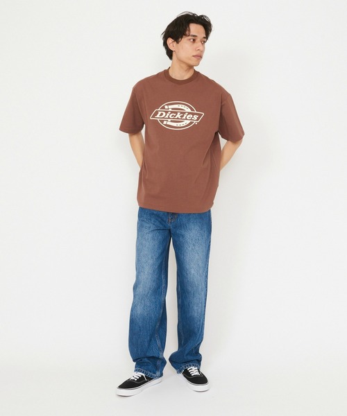 Dickies(ディッキーズ)の「Dickies/ディッキーズ モノトーンロゴTシャツ/半袖Tシャツ(Tシャツ/カットソー・メンズ・ホワイト/ネイビー/ブラウン/ブラック・MEDIUM/LARGE/X-LARGE)」の20枚目の写真