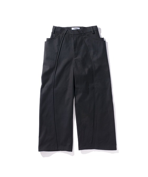 GOAT ESSENCE(ゴートエッセンス)の「DOUBLE POCKETS WIDE PANTS(デニムパンツ・メンズ・ベージュ/グレー/ブラック・1/2)」の2枚目の写真