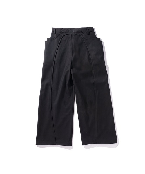 GOAT ESSENCE(ゴートエッセンス)の「DOUBLE POCKETS WIDE PANTS(デニムパンツ・メンズ・ベージュ/グレー/ブラック・1/2)」の4枚目の写真