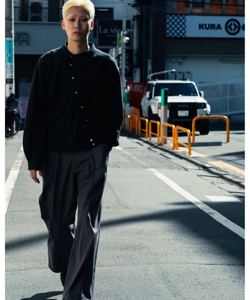 GOAT ESSENCE(ゴートエッセンス)の「DOUBLE POCKETS WIDE PANTS(デニムパンツ・メンズ・ベージュ/グレー/ブラック・1/2)」の13枚目の写真
