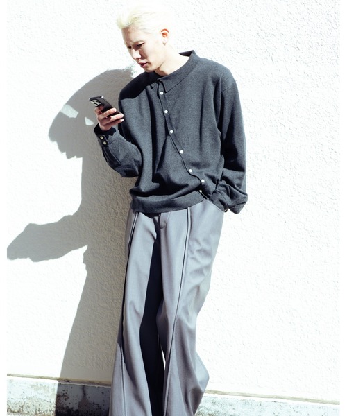 GOAT ESSENCE(ゴートエッセンス)の「DOUBLE POCKETS WIDE PANTS(デニムパンツ・メンズ・ベージュ/グレー/ブラック・1/2)」の14枚目の写真