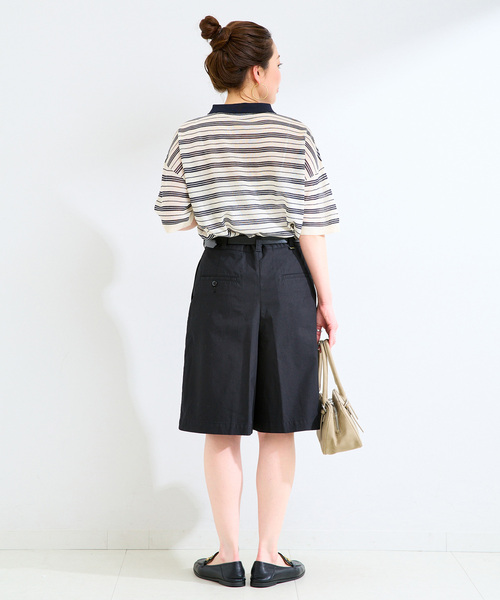 Lee(リー)の「ウォッシャブル / Lee / リー CHETOPA SHORTS(チノパンツ・レディース・ブラック/ベージュ・MEDIUM)」の21枚目の写真