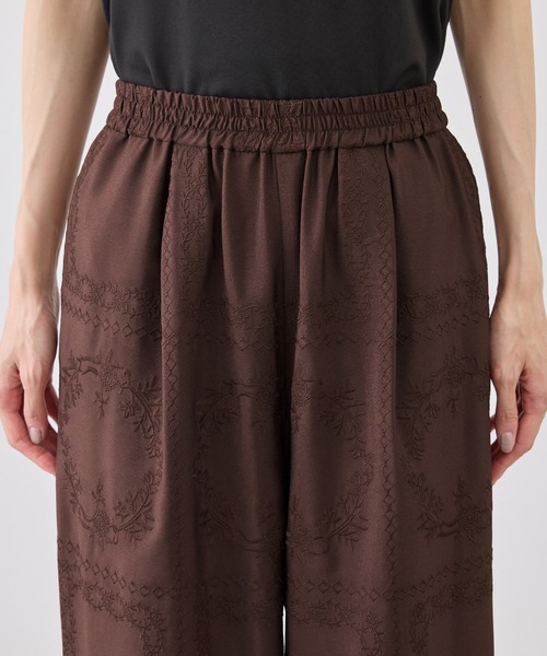 ROPE' PICNIC（ロペピクニック）の「スクエア刺繍イージーワイドパンツ（その他パンツ・レディース・ブラック/ダークブラウン/ホワイト・M/S）」の22枚目の写真