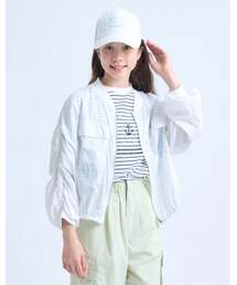 pom ponette junior（ポンポネットジュニア）の「【130cmあり】【UVカット】シアージップブルゾン（ブルゾン）」