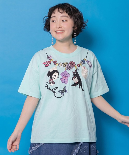 docobuyさま 専用 161646：天日干しアニマルぬい刺繍Tシャツ（Tシャツ/カットソー