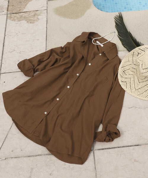 リネンブレンド シャツ＜セットアップ対応＞（シャツ/ブラウス