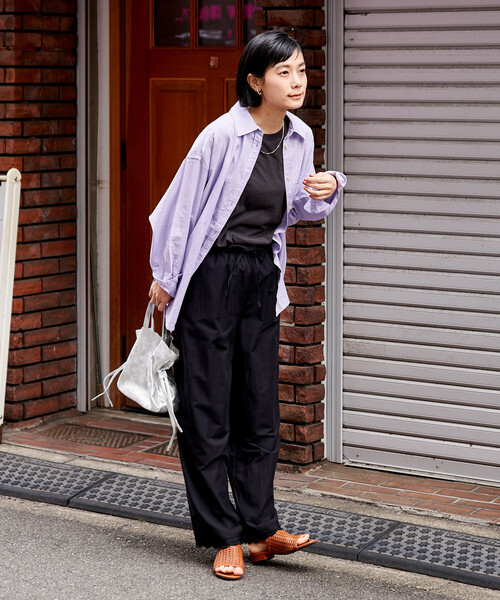 FREAK'S STORE(フリークスストア)の「リネンブレンド シャツ<セットアップ対応>(シャツ/ブラウス・レディース・ナチュラル/その他1/ラベンダー/ネイビー/レッド/ブラウン・フリ-)」の15枚目の写真