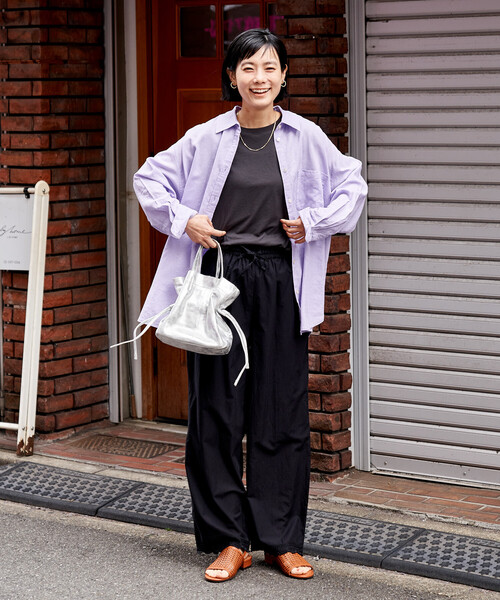 FREAK'S STORE(フリークスストア)の「リネンブレンド シャツ<セットアップ対応>(シャツ/ブラウス・レディース・ナチュラル/その他1/ラベンダー/ネイビー/レッド/ブラウン・フリ-)」の20枚目の写真