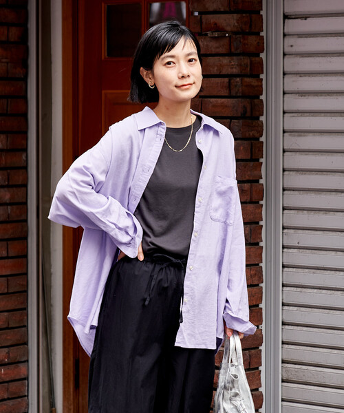 FREAK'S STORE(フリークスストア)の「リネンブレンド シャツ<セットアップ対応>(シャツ/ブラウス・レディース・ナチュラル/その他1/ラベンダー/ネイビー/レッド/ブラウン・フリ-)」の22枚目の写真