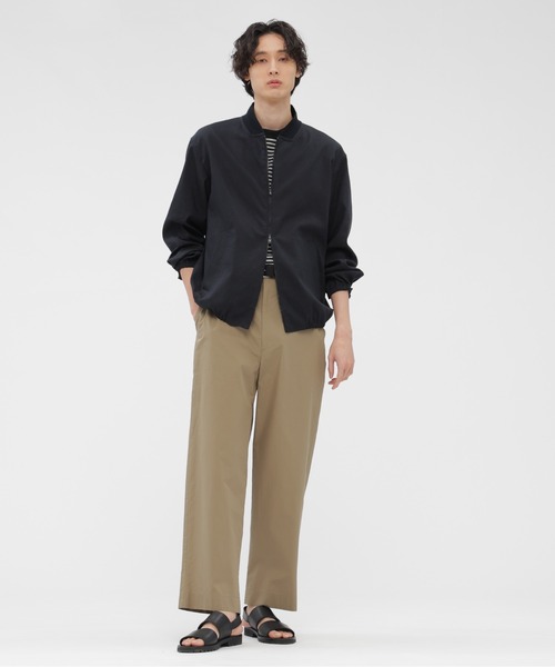 MARGARET HOWELL(マーガレットハウエル)の「LINEN WOOL SILK PLAINWEAVE(ブルゾン・メンズ・ネイビー・SMALL/MEDIUM/LARGE)」の2枚目の写真