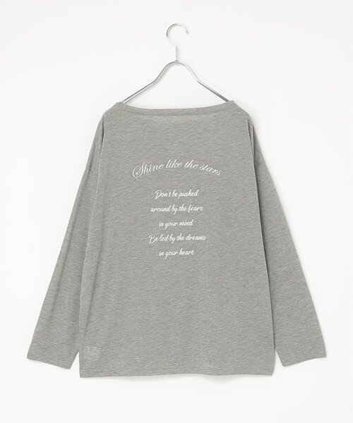 notch.(ノッチ)の「シアープリントオーバーサイズロンT(Tシャツ/カットソー・レディース・ブラック/オフホワイト/グレー・M)」の16枚目の写真