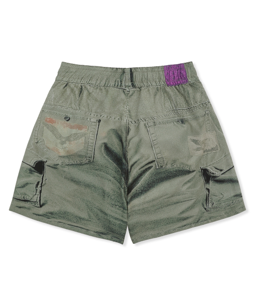 GLACK（グラック）の「GHPTAR003 ヴィンテージプリンテッドショーツ (オリーブ)（その他パンツ・レディース・その他・LARGE/MEDIUM）」の6枚目の写真