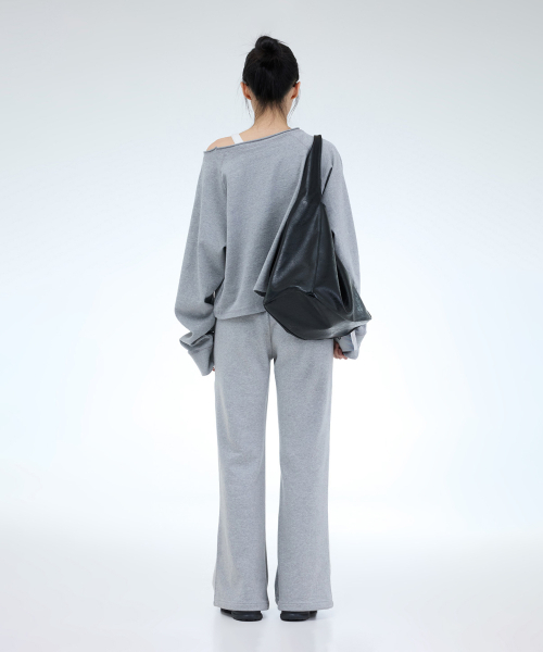 PORTERNA（ポルテナ）の「ROUGH CUTTING RAGLAN OFF-SHOULDER-3COLOR（Tシャツ/カットソー・レディース・ライトグレー/ブラック/チャコール・OS）」の18枚目の写真