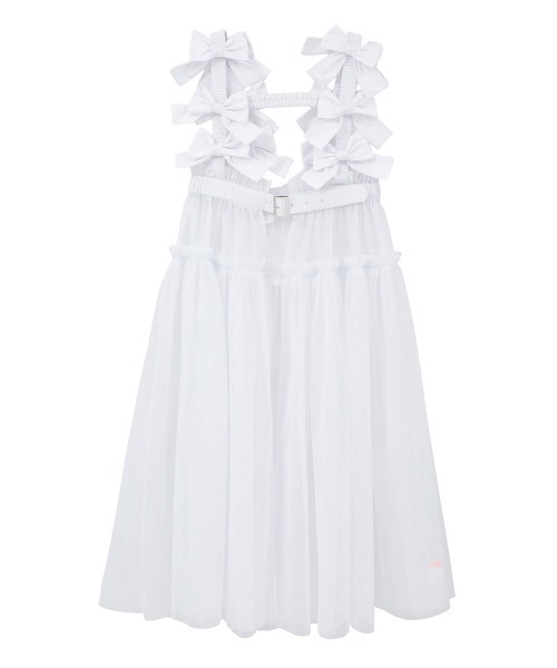 Candy Stripper(キャンディストリッパー)の「MISSING YOU RIBBON TULLE ハーネス(ジャンパースカート・レディース・ライトブルー/ブラック/グレー/ホワイト・FREE)」の1枚目の写真