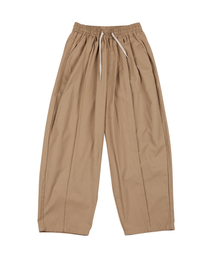DOUBLE JD（ダブルジェイディー）の「バルーンフィット切り替えパンツ（ベージュ）（スウェットパンツ）」