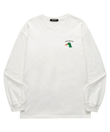 BARIGATE（バリゲート）の「MINI DINOSAUR ロングスリーブ (BLS040) ホワイト（Tシャツ/カットソー）」
