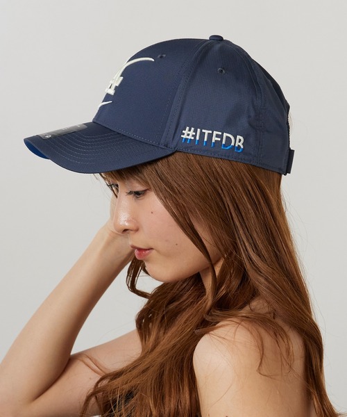 NIKE（ナイキ）の「ナイキ/NIKE MLB RIPSTOP CAP UVプロテクト 日焼け対策 アウトドア 2026年 夏 夏服（キャップ・メンズ・ネイビー/ブラック・S/M/M/L/L/XL）」の2枚目の写真
