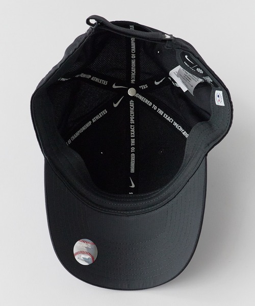 NIKE（ナイキ）の「ナイキ/NIKE MLB RIPSTOP CAP UVプロテクト 日焼け対策 アウトドア 2026年 夏 夏服（キャップ・メンズ・ネイビー/ブラック・S/M/M/L/L/XL）」の12枚目の写真