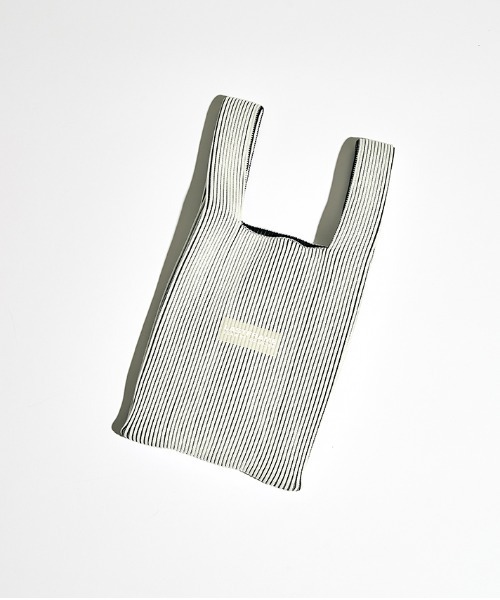 LASTFRAME(ラストフレーム)の「【LASTFRAME】別注 KASANE MARKET BAG SMALL(ハンドバッグ・メンズ・ブラック/オフホワイト・FREE)」の2枚目の写真