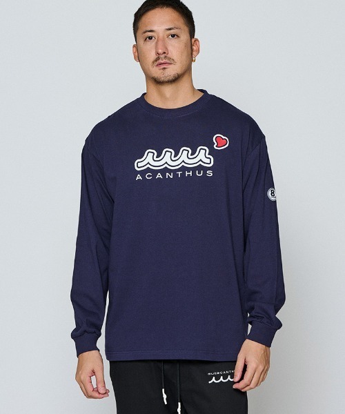 ACANTHUS（アカンサス）の「mlt5698-Sweet Extra Logo L-S Tee ロングスリーブTシャツ (MA2698)（Tシャツ/カットソー・メンズ・ブラック/ネイビー/ホワイト・XL/L/M/S）」の3枚目の写真