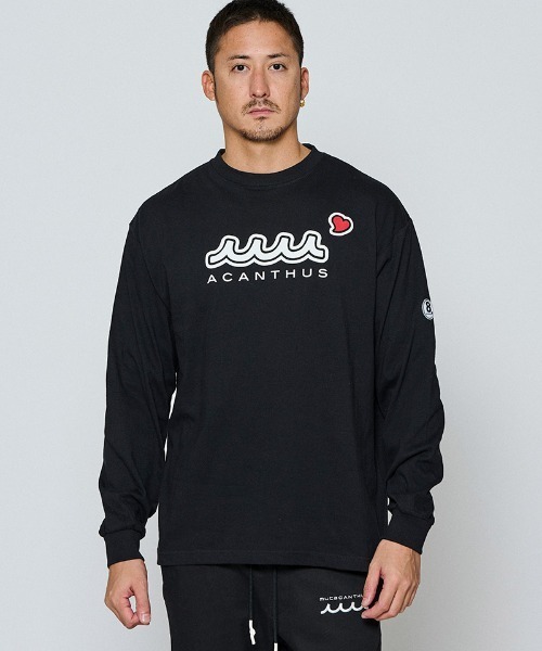 ACANTHUS（アカンサス）の「mlt5698-Sweet Extra Logo L-S Tee ロングスリーブTシャツ (MA2698)（Tシャツ/カットソー・メンズ・ブラック/ネイビー/ホワイト・XL/L/M/S）」の2枚目の写真