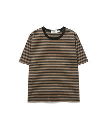ストライプセミクロップショートスリーブTシャツ2COLORCOOSTS263
