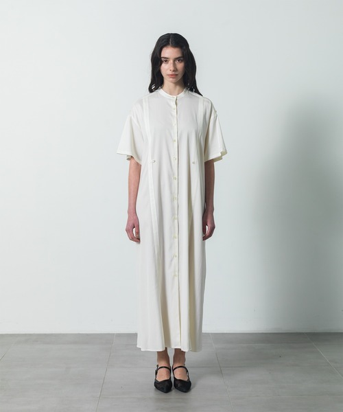CITY TOKYO（シティトウキョウ）の「【CITY TOKYO/シティートウキョウ】Back Tuck Arrangement Dress / バックタックアレンジメントワンピース（ワンピース・レディース・ホワイト・1/2）」の21枚目の写真