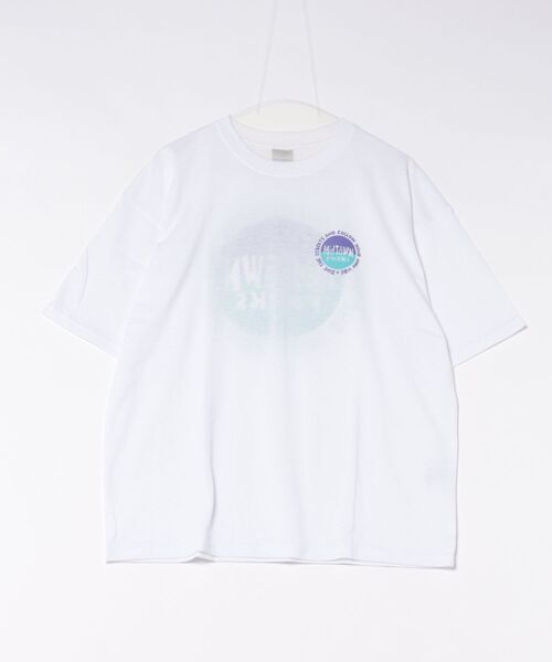 8(eight)(エイト)の「ロゴプリントビッグシルエットTシャツ(Tシャツ/カットソー・メンズ・ラベンダー/ブラック/ホワイト・X-LARGE/LL/L/LARGE/MEDIUM/M)」の1枚目の写真