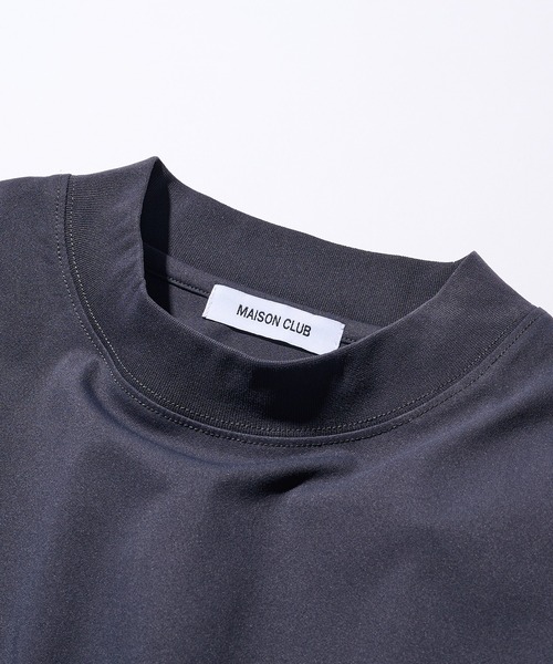 MAISON CLUB（メゾンクラブ）の「【MAISON CLUB】TACTICAL MOCK NECK TEE　/ タクティカルモックネックTシャツ　水陸両用/ストレッチ素材/速乾/UVカット/水着（Tシャツ/カットソー・メンズ・ブラック/グレー・L/M）」の11枚目の写真