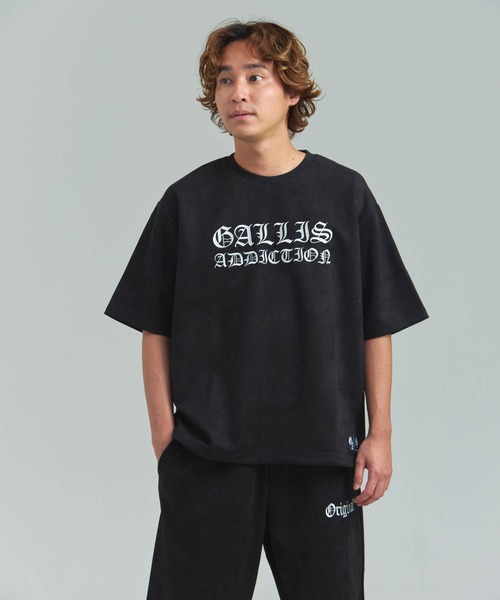 GALLIS ADDICTION(ガリスアディクション)の「GA Suede 刺繍 Tee(Tシャツ/カットソー・メンズ・アイボリー/ブラック/ブラック系2・M/L)」の4枚目の写真