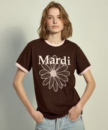 SLIM RINGER TSHIRT FLOWERMARDI / スリム リンガー Tシャツ フラワーマルディ