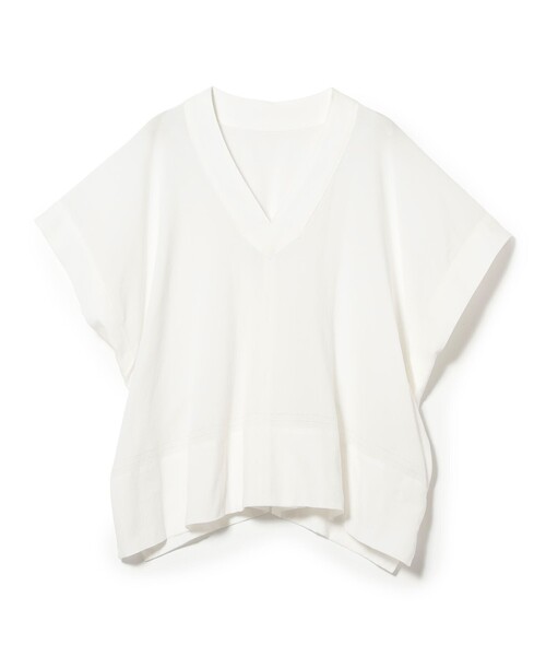 Demi-Luxe BEAMS(デミルクス ビームス)の「コットン Vネック ブラウス(シャツ/ブラウス・レディース・ホワイト/ブラック・ONE SIZE)」の11枚目の写真