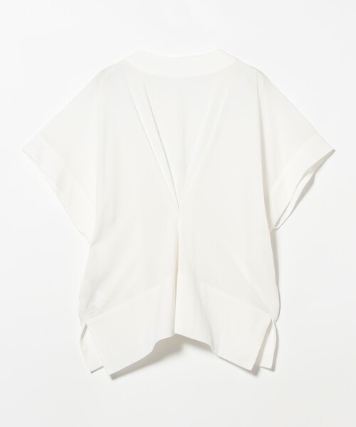 Demi-Luxe BEAMS(デミルクス ビームス)の「コットン Vネック ブラウス(シャツ/ブラウス・レディース・ホワイト/ブラック・ONE SIZE)」の15枚目の写真