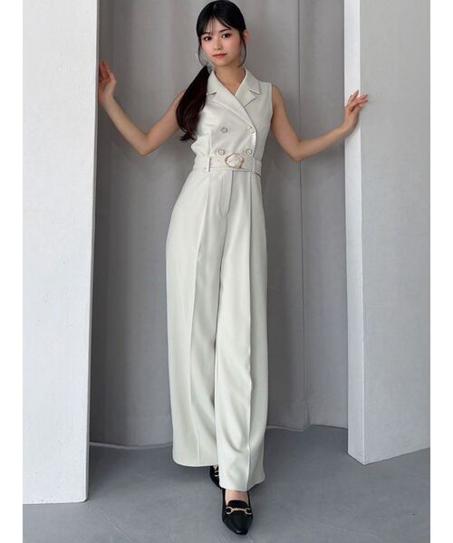 RESEXXY（リゼクシー）の「テーラーワイドコンビネゾン（ワンピース・レディース・アイボリー/ブラック/レッド・SMALL/MEDIUM）」の17枚目の写真