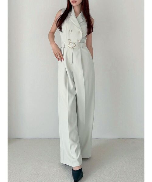 RESEXXY（リゼクシー）の「テーラーワイドコンビネゾン（ワンピース・レディース・アイボリー/ブラック/レッド・SMALL/MEDIUM）」の21枚目の写真