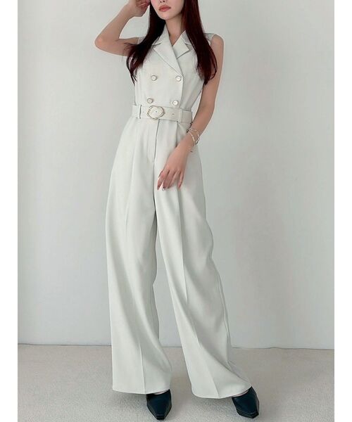 RESEXXY（リゼクシー）の「テーラーワイドコンビネゾン（ワンピース・レディース・アイボリー/ブラック/レッド・SMALL/MEDIUM）」の22枚目の写真