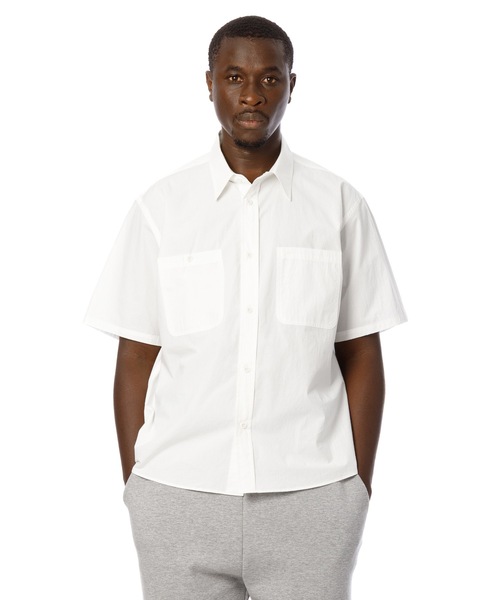 Sandinista(サンディニスタ)の「Gentle Work S/S Shirt / ワーク半袖シャツ(シャツ/ブラウス・メンズ・オリーブ/ブラック/ホワイト・SMALL/MEDIUM/LARGE)」の1枚目の写真