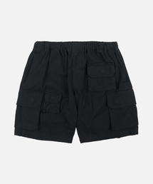 CANVAS MULTI POCKET SHORTS _ BLACK