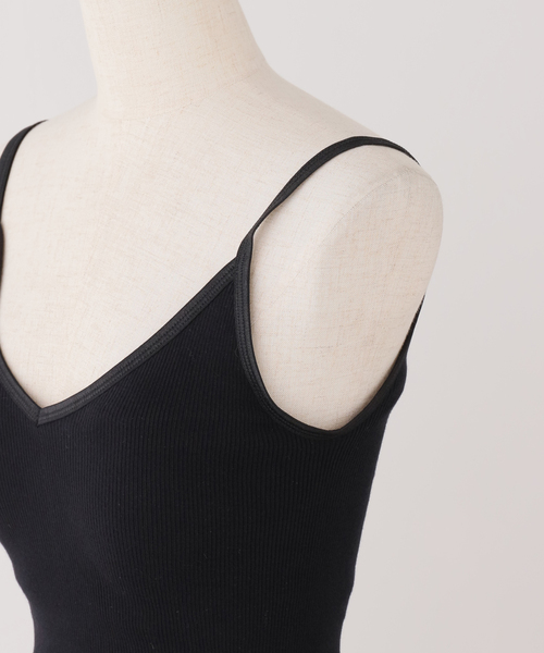 PALM(パーム)の「《追加》PALM/パーム 2×2RIB BRACAMISOLE PLTY-A1002(インナーウェア/肌着・レディース・ブラック/カーキ/ベージュ系その他・FREE)」の6枚目の写真
