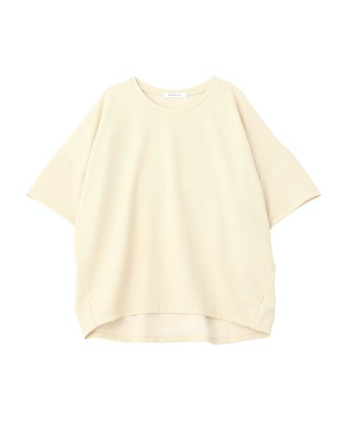 AMERICAN HOLIC(アメリカンホリック)の「【WEB限定】バックフリル半袖プルオーバー(Tシャツ/カットソー・レディース・チャコールグレー/オフホワイト/ネイビー/ブラック/ライトベージュ・M/L)」の19枚目の写真