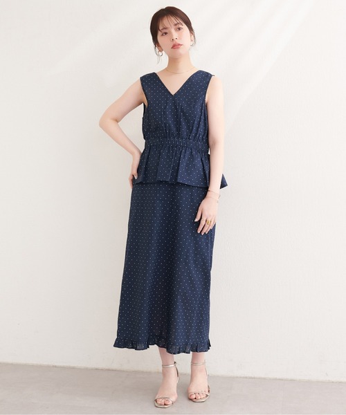 natural couture(ナチュラルクチュール)の「裾フリルチェック柄スカート(スカート・レディース・ブラウン系その他/グリーン系その他/ネイビー/ブラック系その他・FREE)」の10枚目の写真