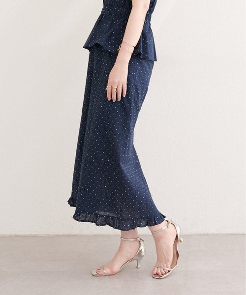 natural couture(ナチュラルクチュール)の「裾フリルチェック柄スカート(スカート・レディース・ブラウン系その他/グリーン系その他/ネイビー/ブラック系その他・FREE)」の20枚目の写真
